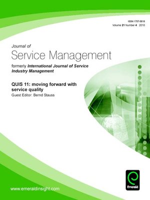 cover image of Journal of Service Management, Volume 21, Issue 4